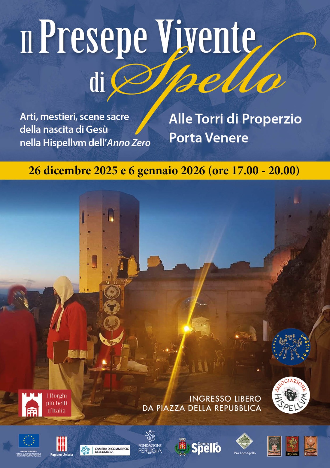Plakat von Presepe Vivente di Spello 2025