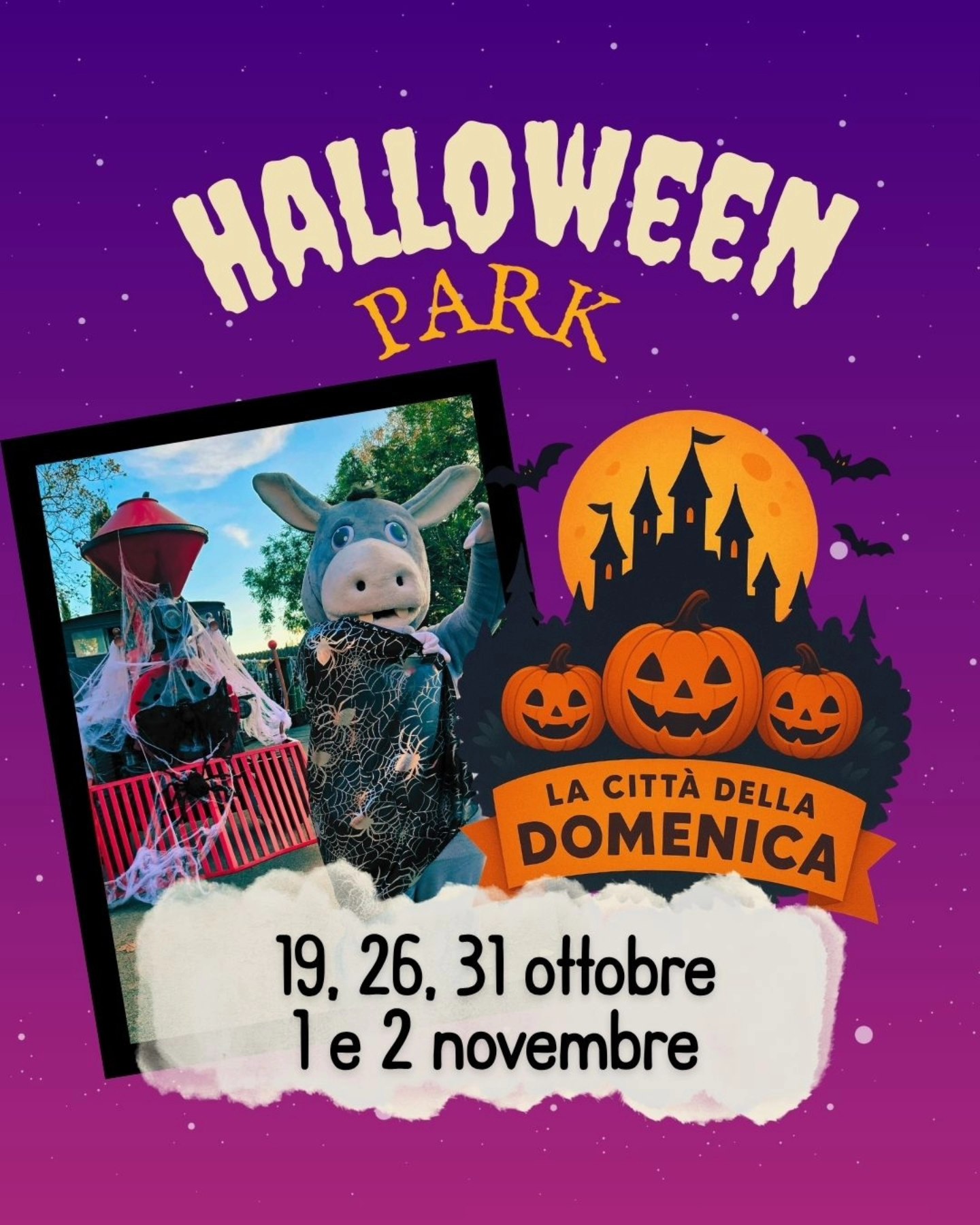 playbill Halloween Park - Città della Domenica - Perugia