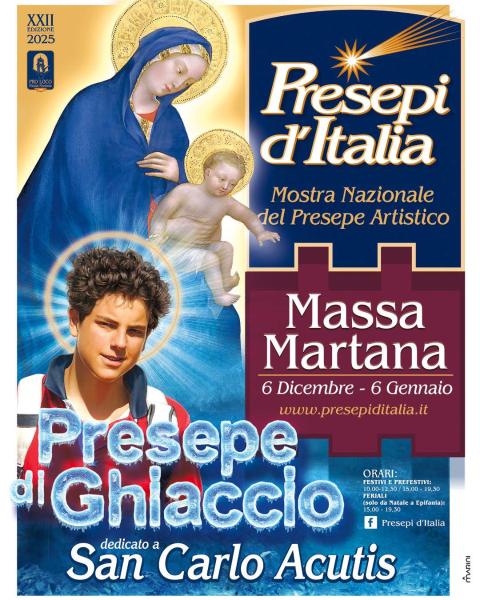 playbill XXII Edizione di “Presepi d’Italia” - Mostra Nazionale del Presepe Artistico - massa martana