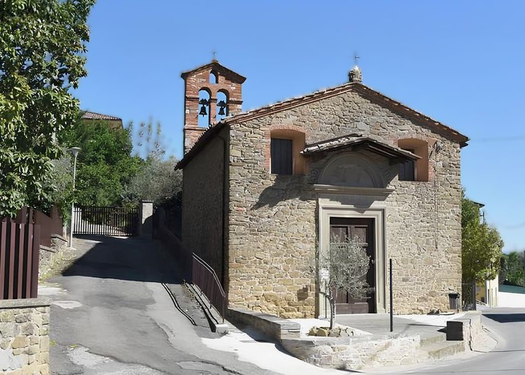 front façade of the Annunziata Church in a sunny day
