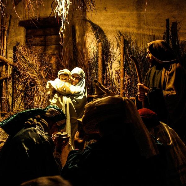 Darstellung der Lebendigen Krippe in Armenzano in Assisi