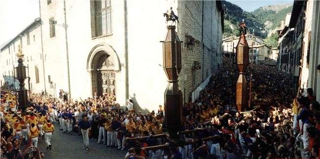 La Festa dei Ceri in Gubbio, the Race to the Mount Ingino