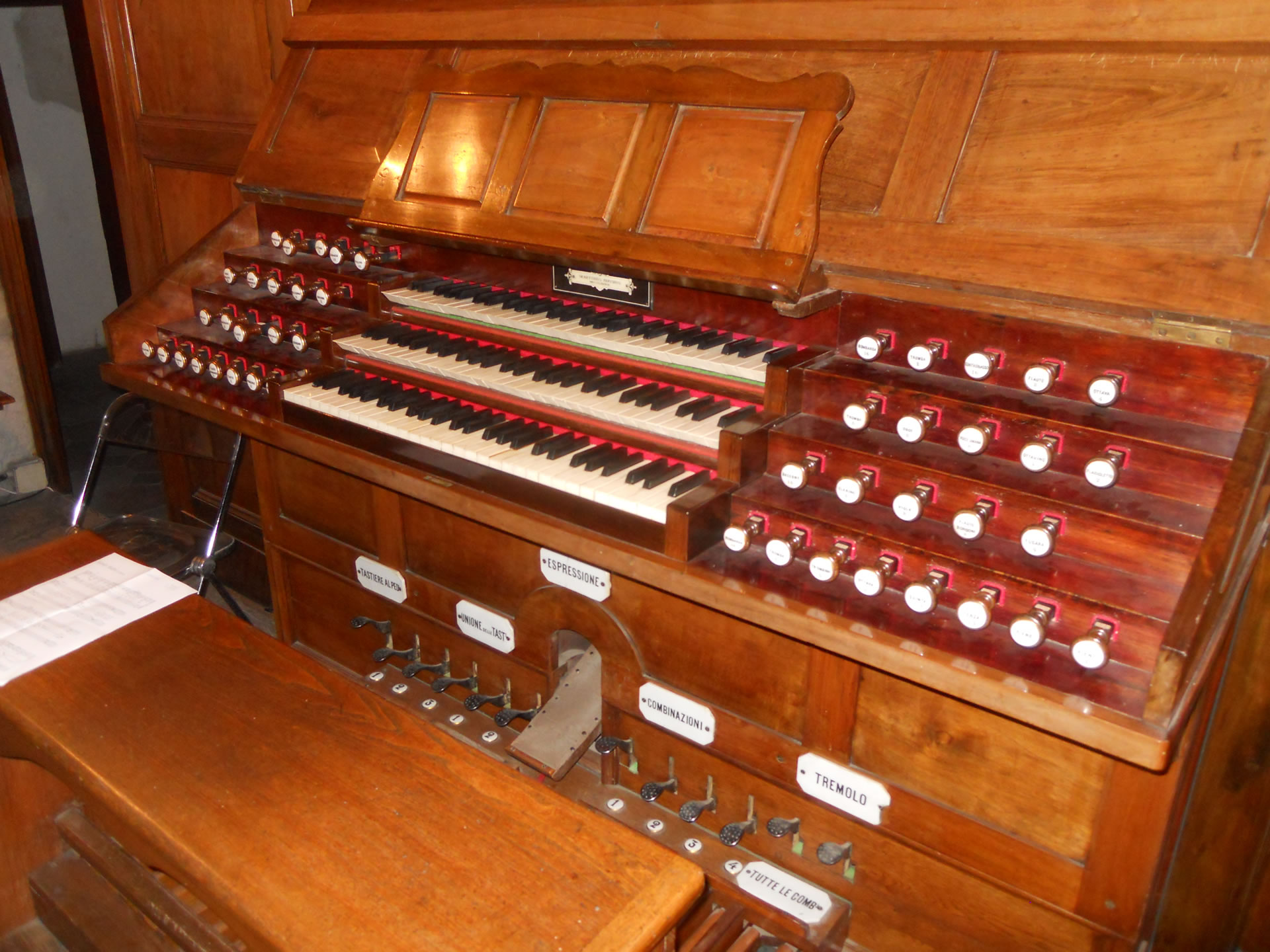 Itinerario degli organi storici
