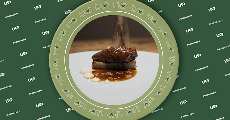 Piccione di Capodacqua con melanzane sesamo bianco e timo serpullo