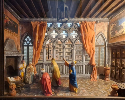 Esposizione di un presepe durante la mostra Internazionale di Arte Presepiale a Città di Castello 2 - Città di Castello