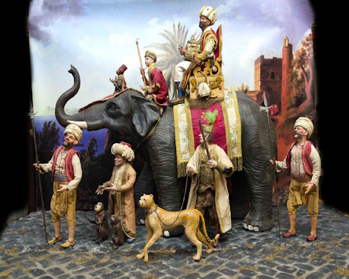 Esposizione di un presepe durante la mostra Internazionale di Arte Presepiale a Città di Castello 3 - Città di Castello