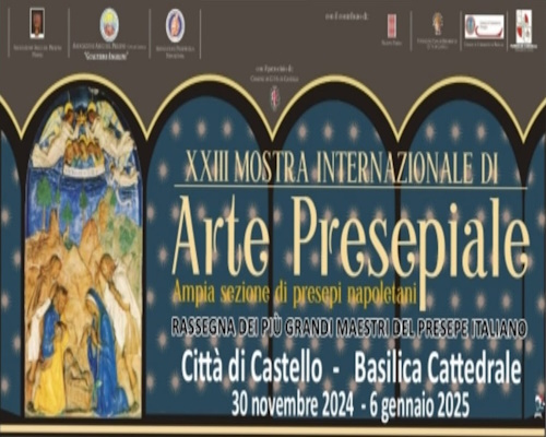 locandina Mostra Internazionale di Arte Presepiale 2024 - Città di Castello