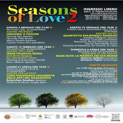 playbill Seasons of love 2 - Acquasparta
