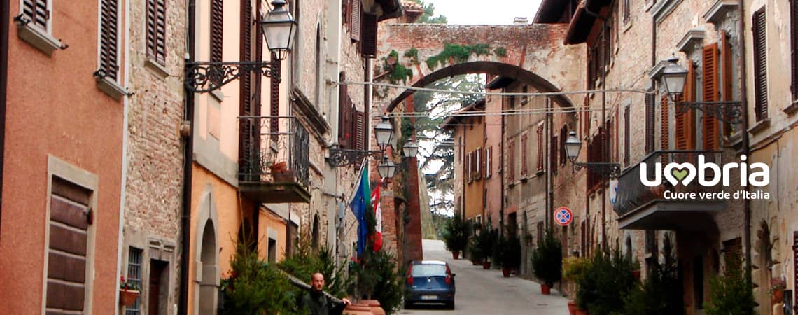 Path by bike on via francigena of Francis of Assisi