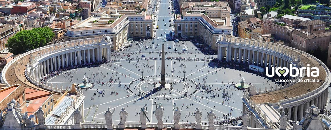 Pellegrinaggio a san pietro in bici sulla via di francesco da assisi