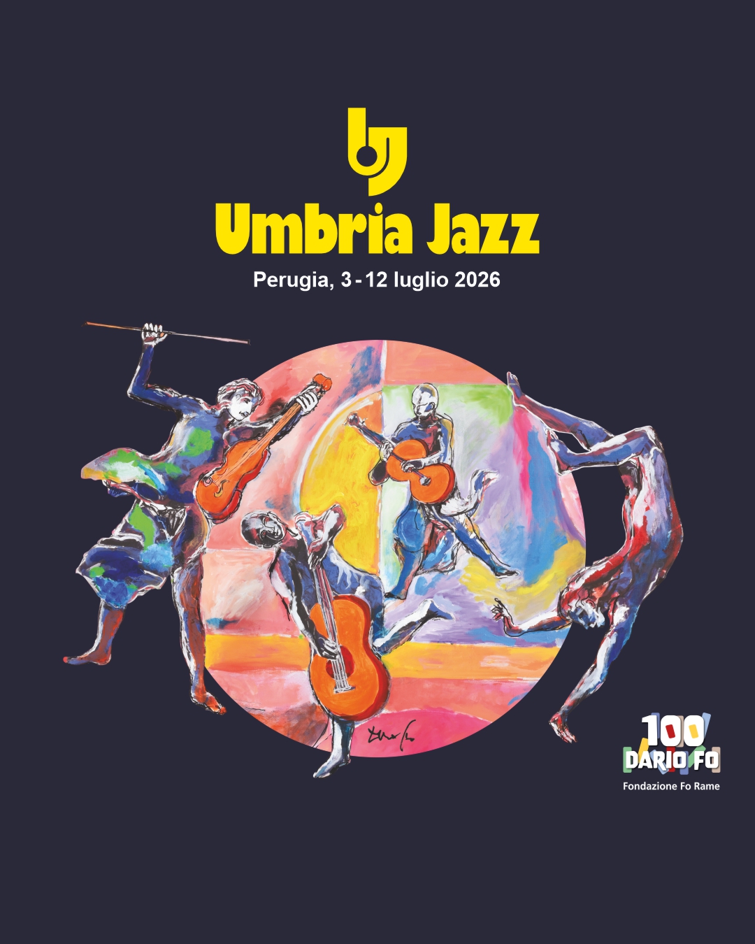 Poster of umbria jazz 2026 in Perugia