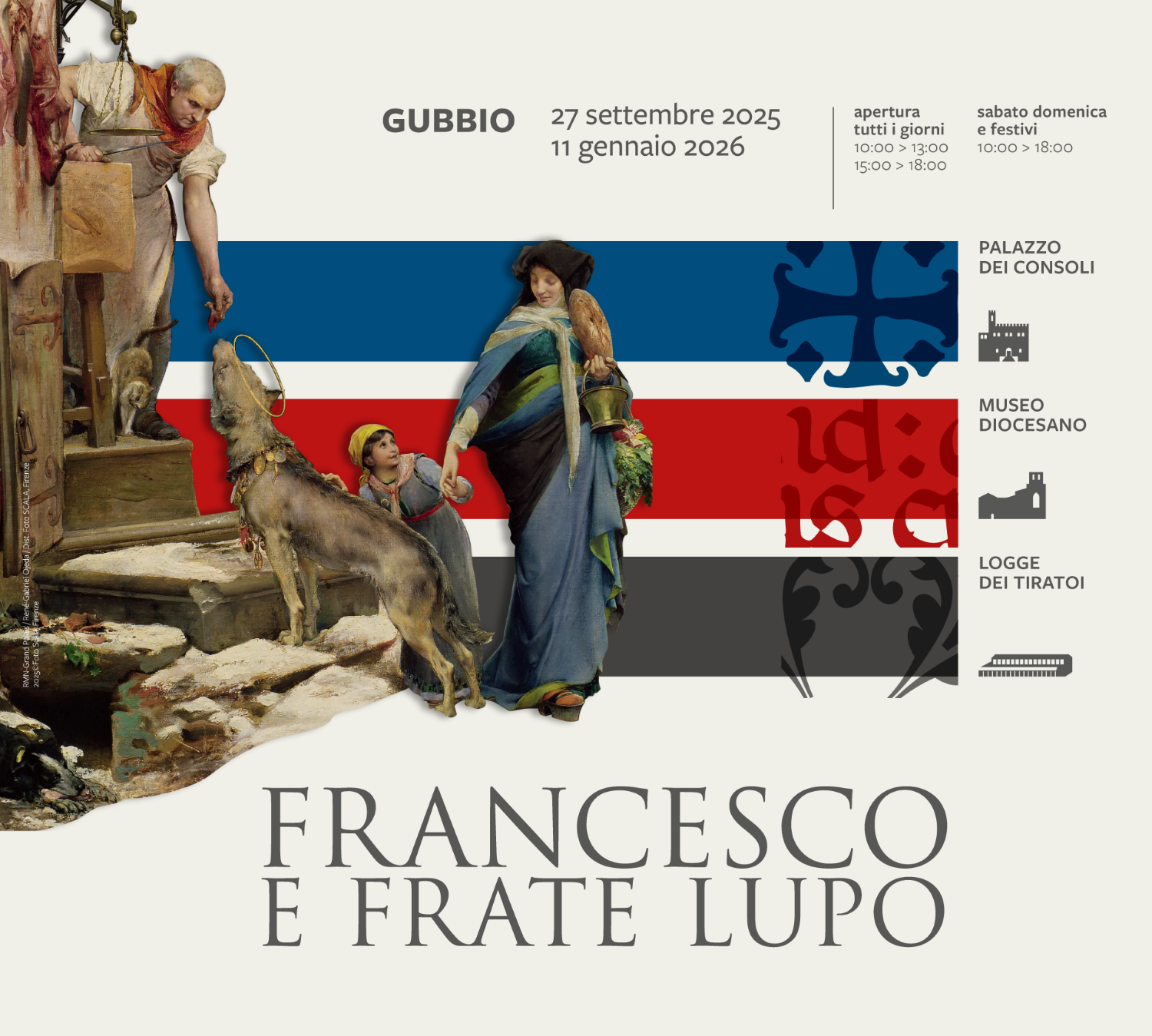 Plakat von Francesco e Frate Lupo in Gubbio